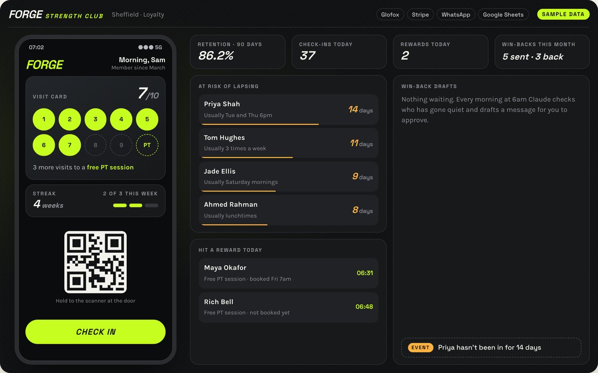 Screenshot of The Loyalty Card