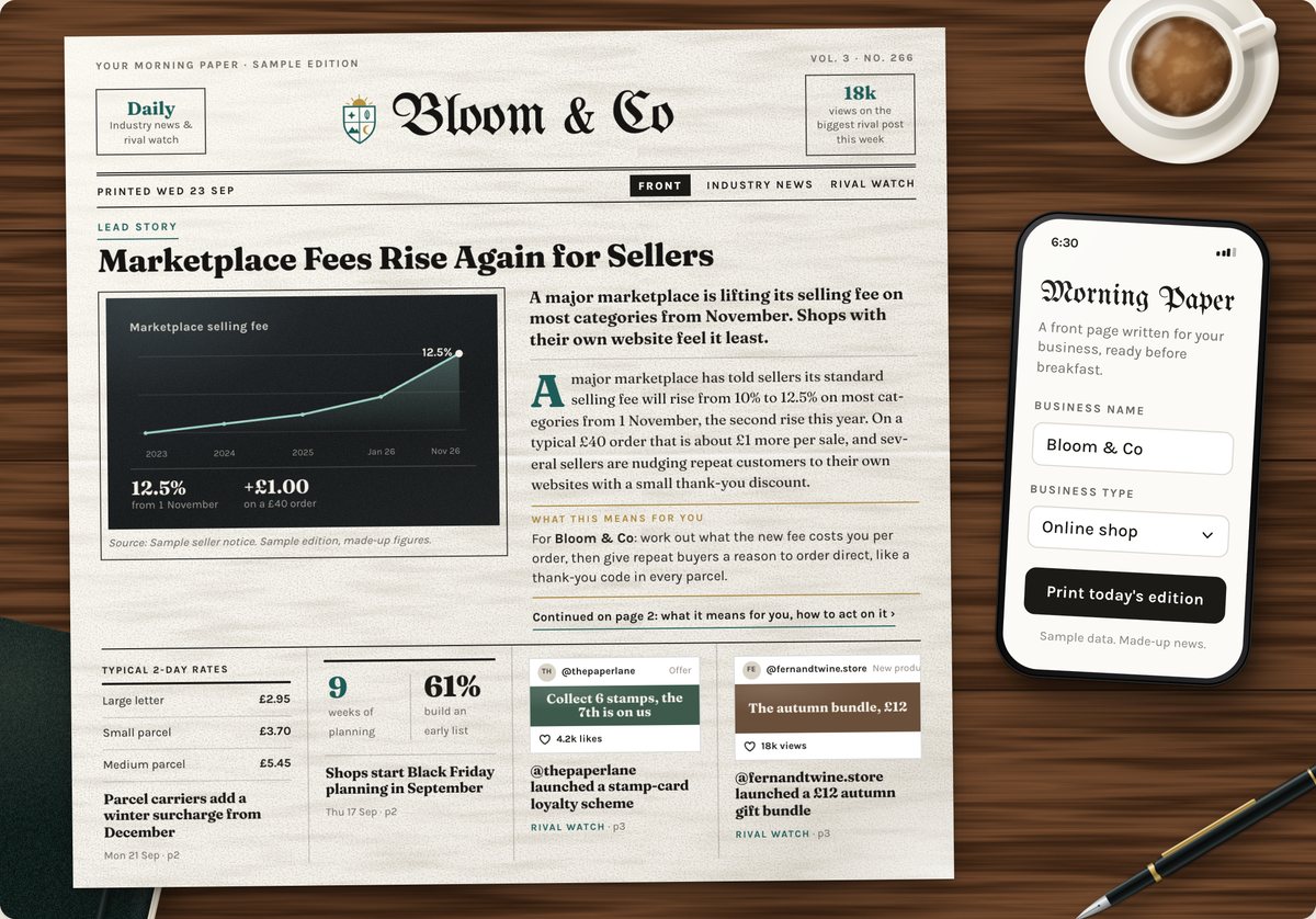 Screenshot of The Morning Paper
